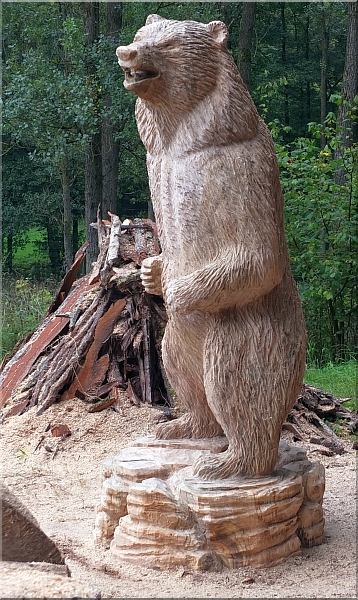 grizzly  b�r holzwerker jochen adam schnitzen mit der motors�ge